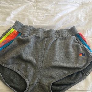 Aviator nation five stripe jogger shorts